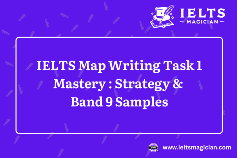 IELTS Map writing task 1 with strategy and sample answer